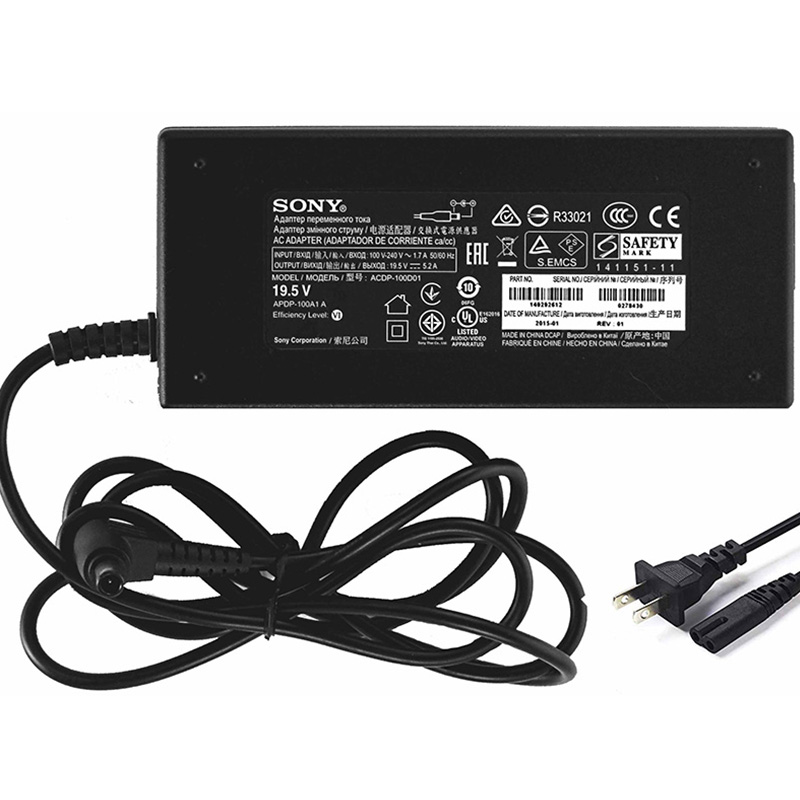 Charger Adapter For Sony KDL-42W817B KDL42W817B 19.5V 5.2A